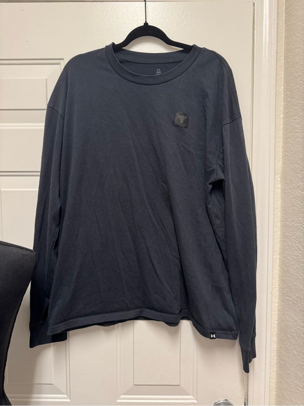 Under Armour Project Rock Men’s Black Long Sleeve Training Tee